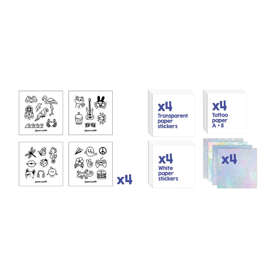 Tetoválás- és matricakészítő készlet utántöltő, MAPED CREATIV "Tattoos & Stickers" - Image 3